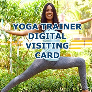 Yoga Trainer Digital Visiting card