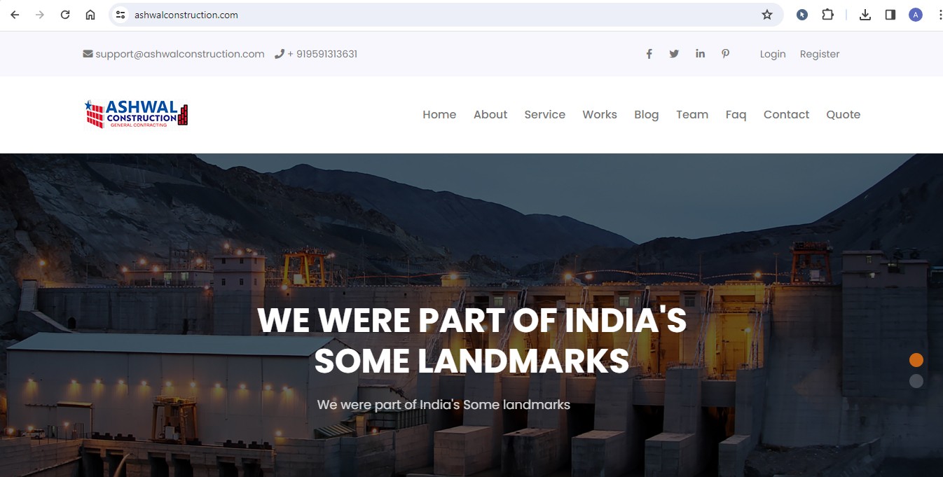 Contract Construction Website